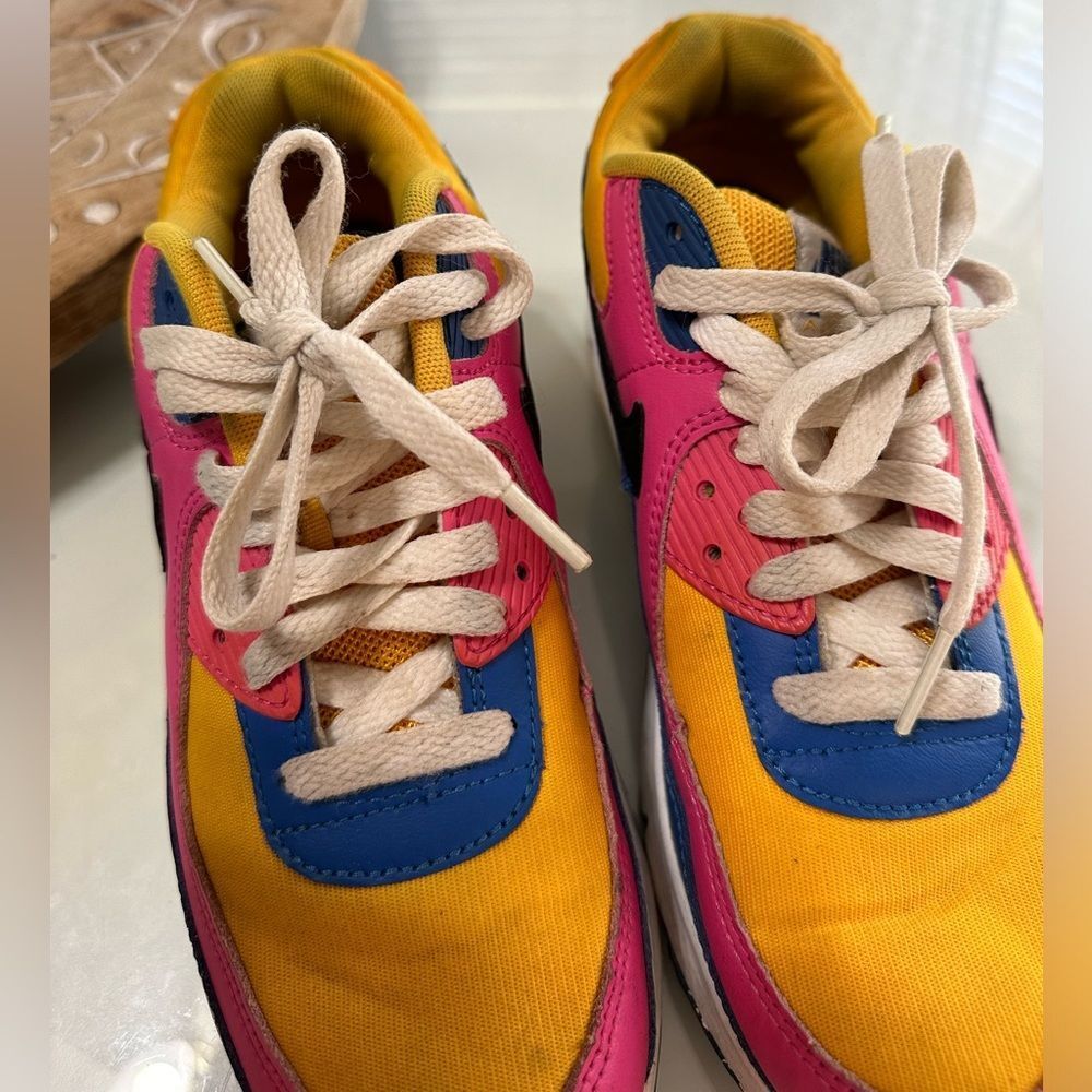 5Y Nike Air Max 90 Colorful Sneakers - Picture 14 of 16